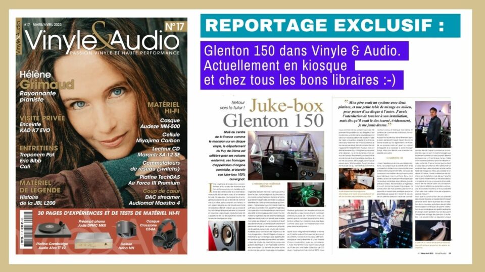 Reportage Glenton JKB dans magazine vinyle & Audio